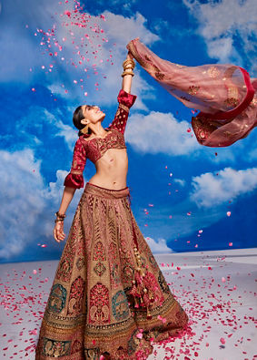 Manyavar lehenga cheap choli